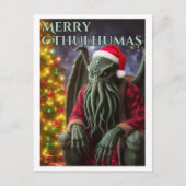 CthulhuクリスマスレプマスメリーCthulhumas シーズンポストカード (正面)