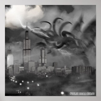 Cthulhuショックシカゴポスター ポスター