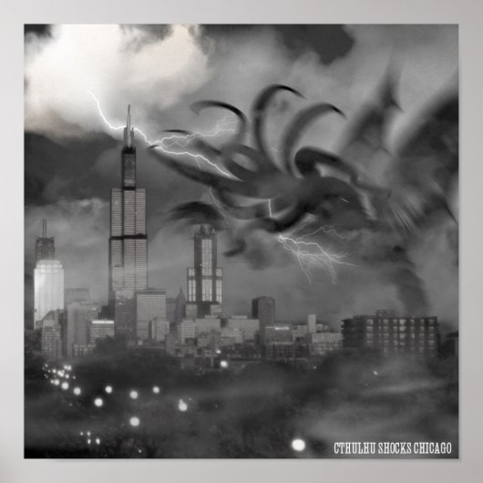 Cthulhuショックシカゴポスター ポスター (正面)