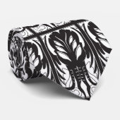 Cthulhuパターンタイ(白黒) ネクタイ (ロール)