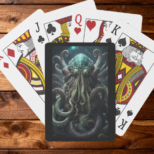 Cthulhuラベクラフトタコ怖いホラー トランプ