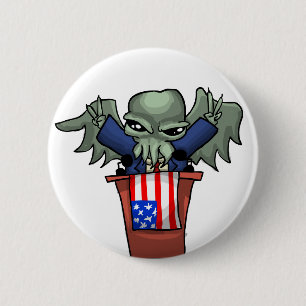 Cthulhu大統領 缶バッジ