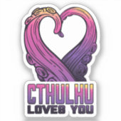 Cthulhu愛する触手ラベクラフト シール (正面)