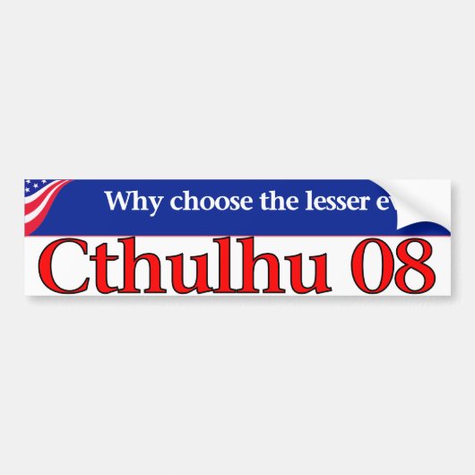 Cthulhu 08 バンパーステッカー (正面)