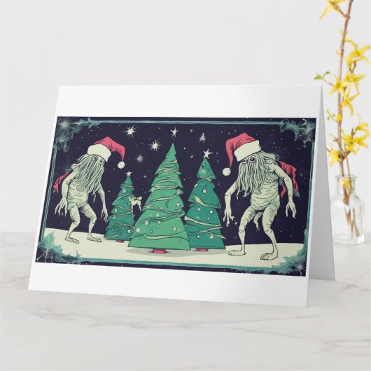 Cthulhu Christmas Spirits- The Ghost of Abyssalith カード (黄色い花)