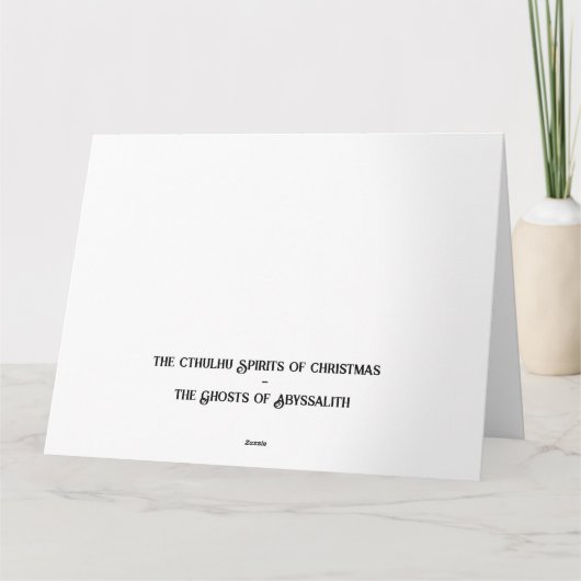 Cthulhu Christmas Spirits- The Ghost of Abyssalith カード (裏面)
