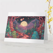 Cthulhu Christmas Spirits- The Ghost of Squalloriu カード (黄色い花)