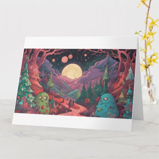 Cthulhu Christmas Spirits- The Ghost of Squalloriu カード (黄色い花)