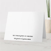 Cthulhu Christmas Spirits- The Ghost of Squalloriu カード (裏面)