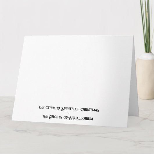 Cthulhu Christmas Spirits- The Ghost of Squalloriu カード (裏面)