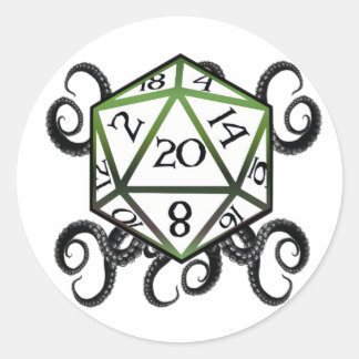 Cthulhu D20シール ラウンドシール