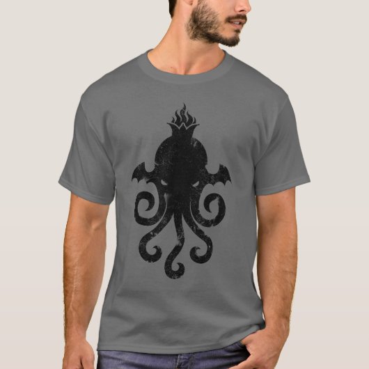 Cthulhu Faded Icon主 Tシャツ (正面)
