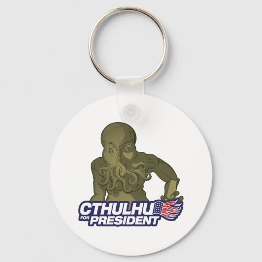 Cthulhu for President Keychain キーホルダー (正面)