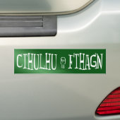 Cthulhu Fthagn バンパーステッカー (車上)