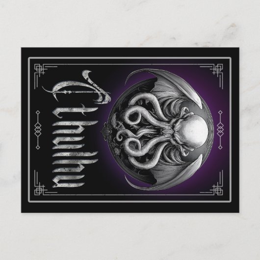 Cthulhu Halloween horror monster ポストカード (正面)