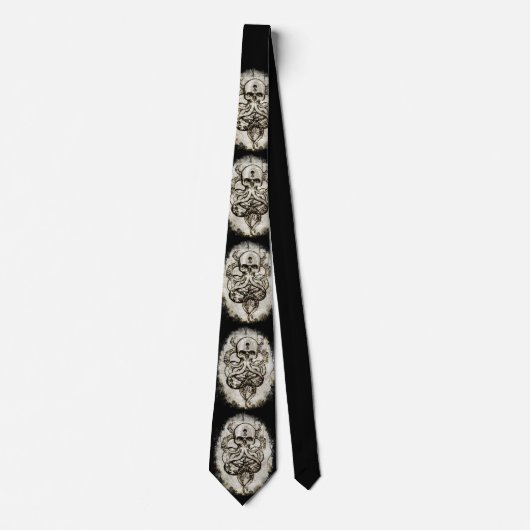 Cthulhu Kraken Neck Tie ネクタイ (正面)