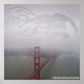 Cthulhu Sights San Franciscoポスター ポスター
