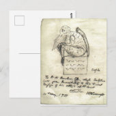 Cthulhu Sketch by Lovecraft Postcard ポストカード (正面/裏面)