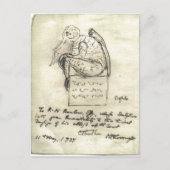 Cthulhu Sketch by Lovecraft Postcard ポストカード (正面)