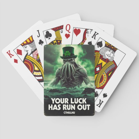 Cthulhu St Patricks Day Luck Run Out  トランプ (裏面)
