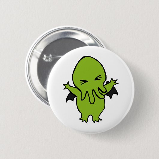 Cthulie 缶バッジ (正面&裏面)