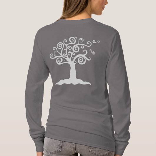 CTMツリーウィメンズ長袖ティー Tシャツ (裏面)