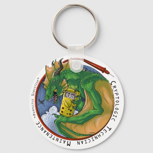 CTM「コイン」ボタンのキーチェーン キーホルダー (正面)