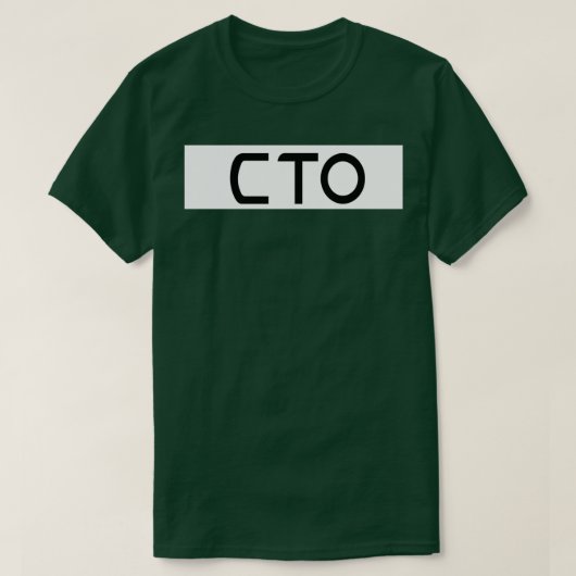 CTOブラックT Tシャツ (デザイン正面)