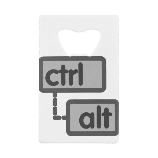 CtrlおよびAltボタン クレジットカード栓抜き (正面)