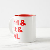 Ctrl及びAlt及びDel Mug ツートーンマグカップ (正面左)