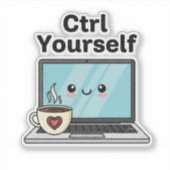 Ctrl 自制をキープしよう シール (正面)