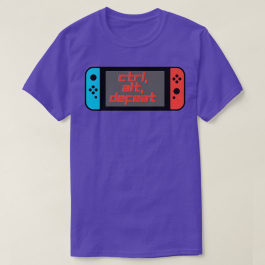 Ctrl Altキーの敗北デザイン Tシャツ (デザイン正面)
