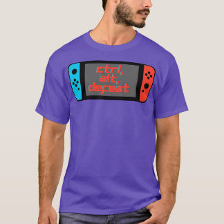 Ctrl Altキーの敗北デザイン Tシャツ