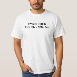 Ctrl + altキーを押して削除したい tシャツ