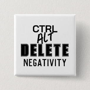 CTRL ALTネガティビティの削除ボタンピン 缶バッジ