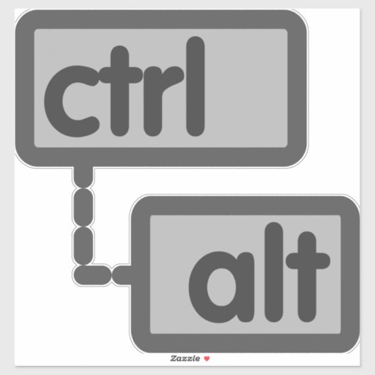 CTRL Altボタン シール (シート)