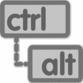 CTRL Altボタン シール (正面)