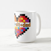 ctrl + alt + dad Geek Dad T-Shirt コーヒーマグカップ (正面右)