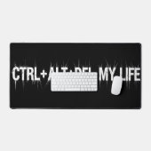 Ctrl + Alt + Delライフデスクマット デスクマット (キーボード&マウス)