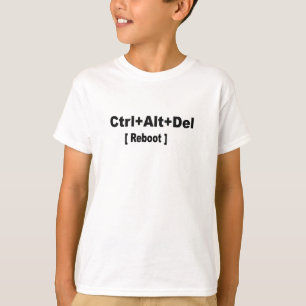 ctrl+alt+del、サイエンス新学期再起動シャツ tシャツ