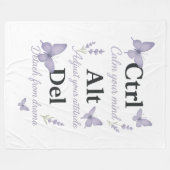 CTRL,ALT,DEL フリースブランケット (正面(横))