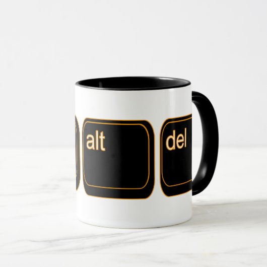 Ctrl Alt Del マグカップ (正面右)