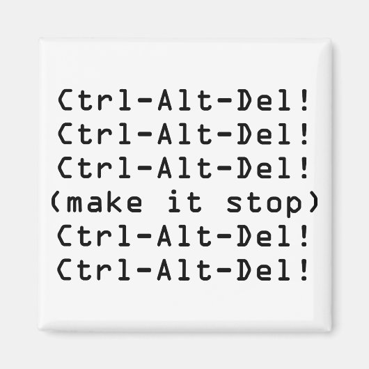 Ctrl+Alt+Del マグネット (正面)