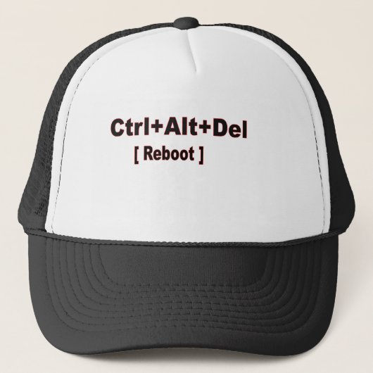 ctrl+alt+del、再起動 キャップ (正面)