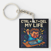 CTRL - ALT - DEL 私の人生 キーホルダー (正面)