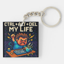 CTRL - ALT - DEL 私の人生 キーホルダー