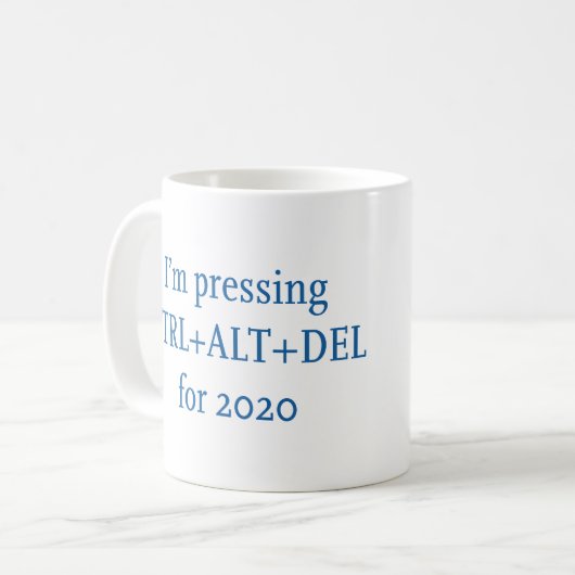 CTRL + ALT + DEL 2020 コーヒーマグカップ (正面左)
