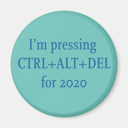 CTRL + ALT + DEL 2020 マグネット (正面)