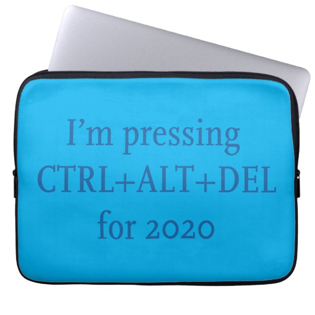 CTRL + ALT + DEL 2020 ラップトップスリーブ (正面)