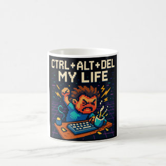 CTRL - ALT - DEL MY LIFE MUG コーヒーマグカップ